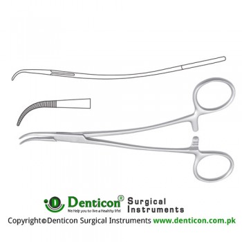 Overholt-Mini Dissecting and Ligature Forceps Curved - S Shaped Stainless Steel, 15 cm - 6"